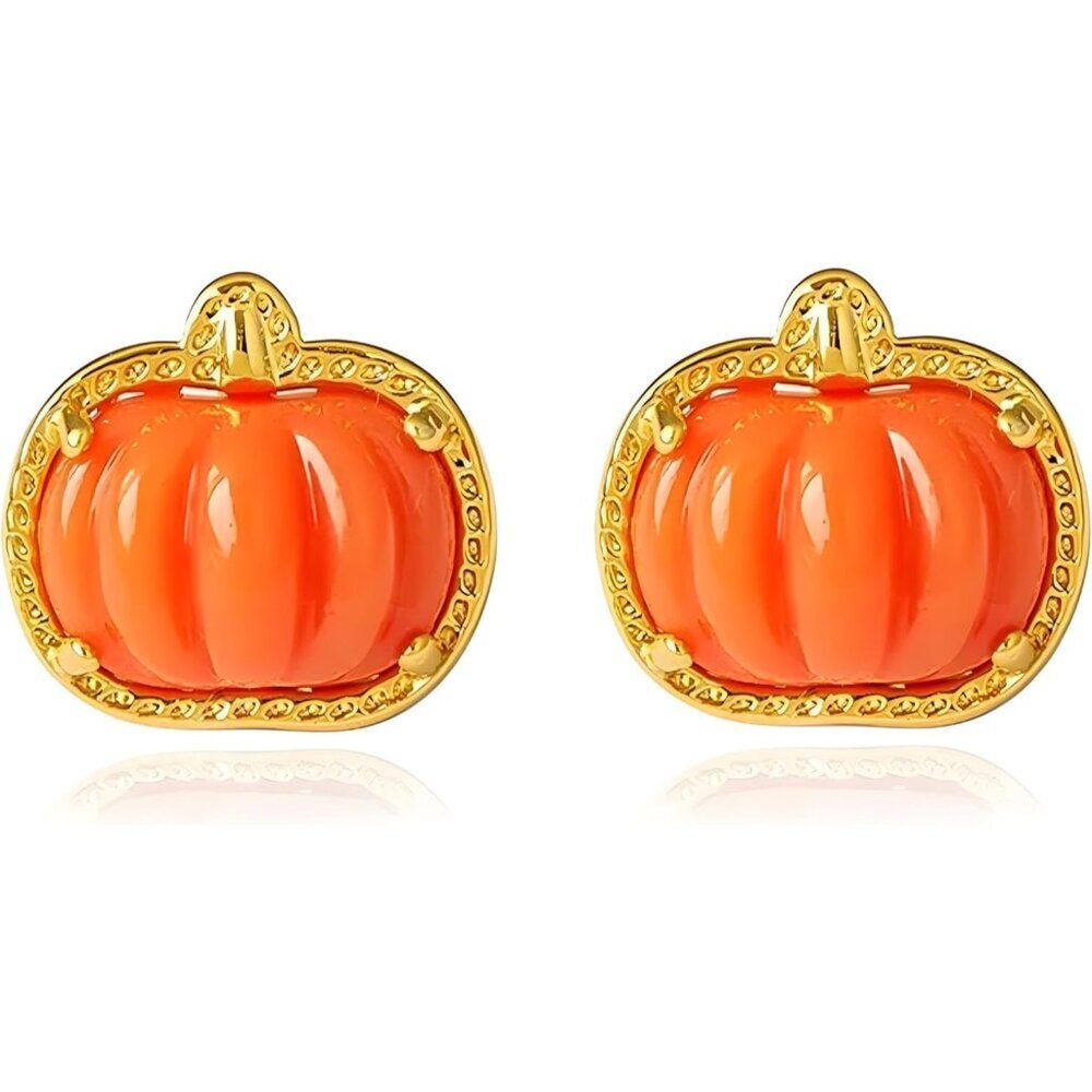 Pumpkin Stud Earrings for Women Unique Fashion Earrings Halloween Party Costumes